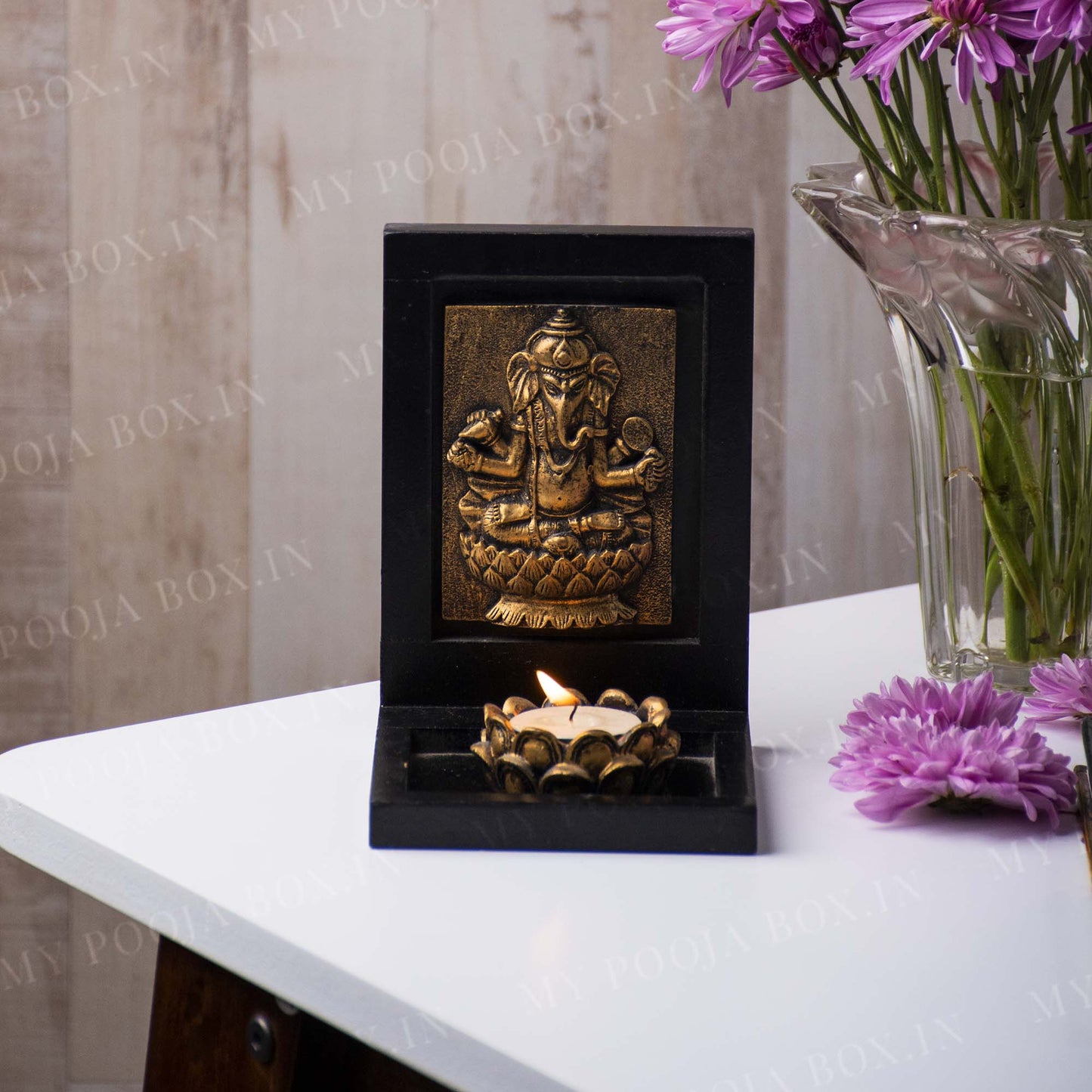 Ganesha Themed Candle Holder