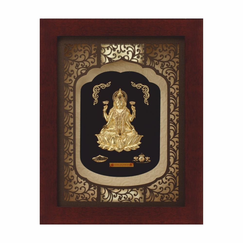 24K Gold Foil Extra Big Laxmi Elite Frame