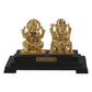 24K Gold Foil Ganesha Laxmi Pair Window