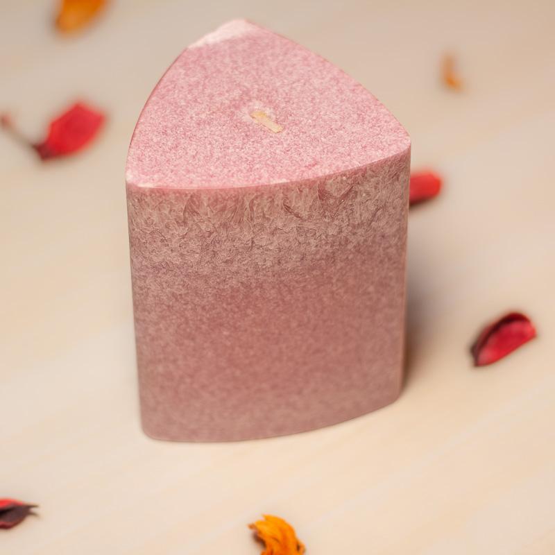 Pink Lavender Triangle Candle