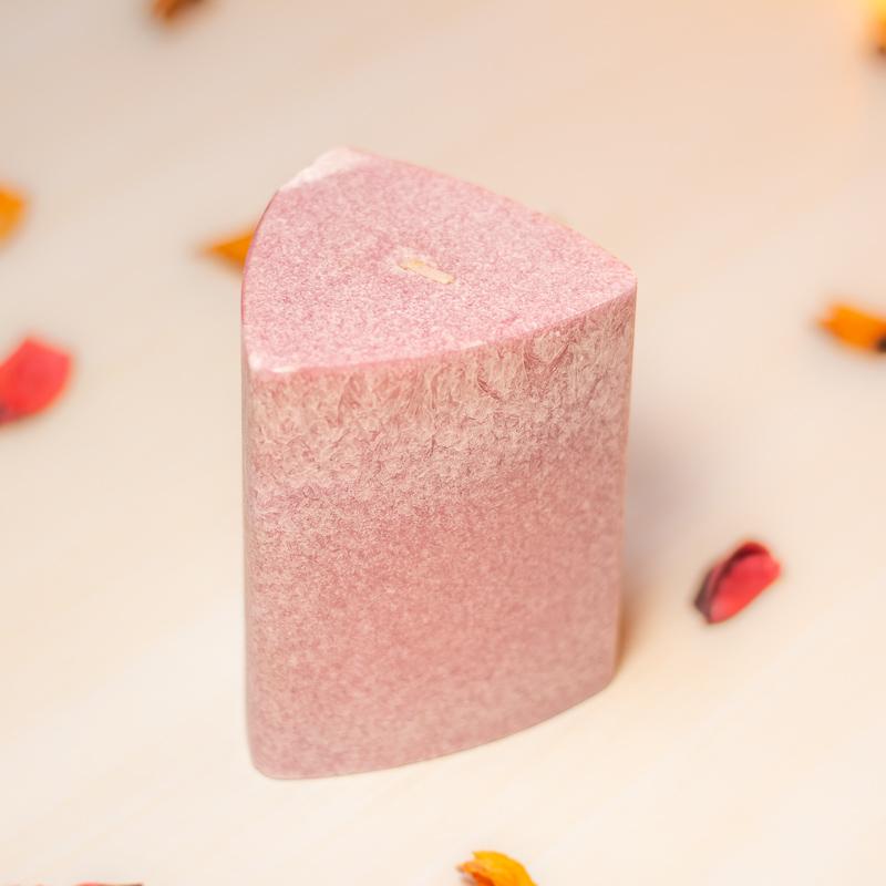 Pink Lavender Triangle Candle