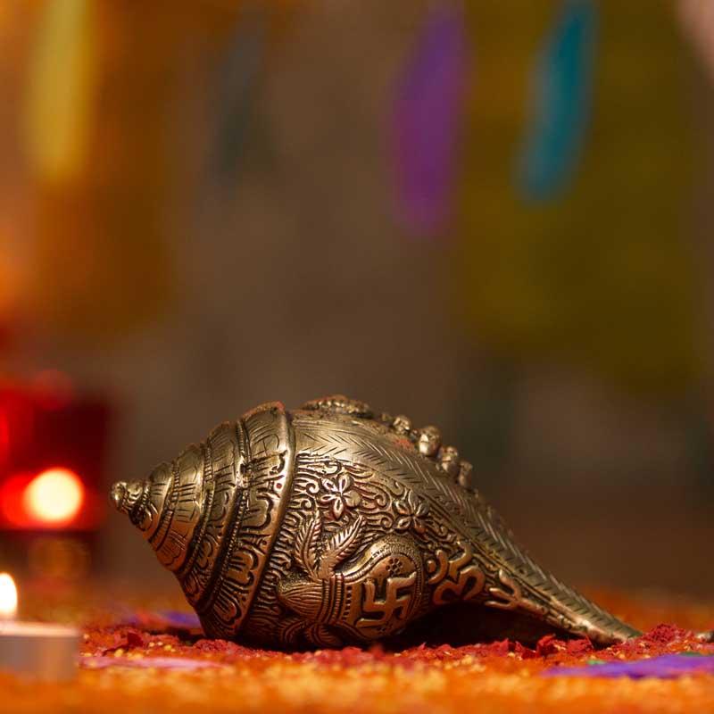 Hancrafted Shankh Shaped Shell