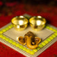 Yellow Sqaure Thali