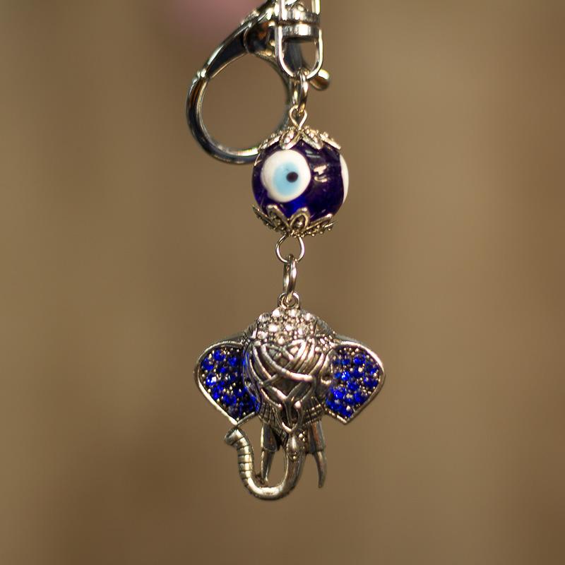 Elephant Face Keychain