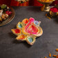 8INCH Eco Friendly Peacock Panch Jyot Diya