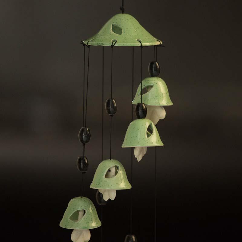 Handcrafted Lemon Green Wind Chime for Décor