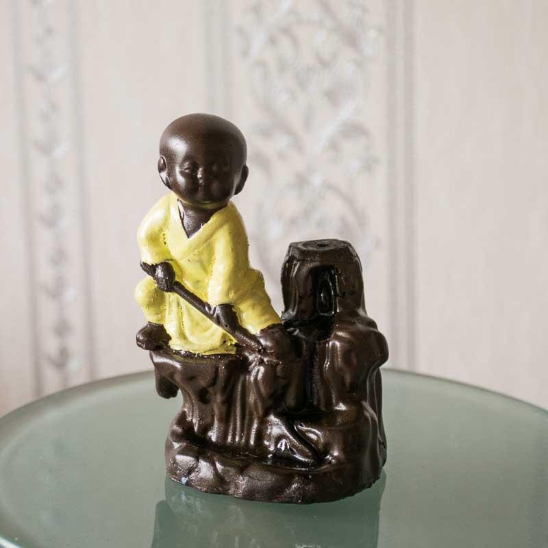Little Monk Backflow Smoke Waterfall Incense Burner