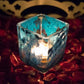 Decorative Glitter Glass Candle | Tealight Holder
