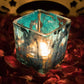 Decorative Glitter Glass Candle | Tealight Holder