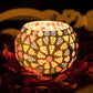 Colorful Mosaic Glass Candle Holder