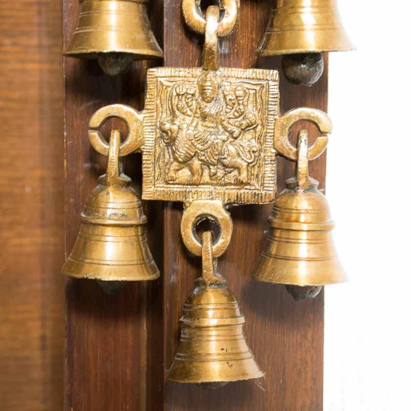 Auspicious Brass Door/Wall Hanging with 11 Bells
