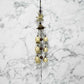 Feng Shui Buddha Metal Coin Bell Wind Chime with Horse Trinkets