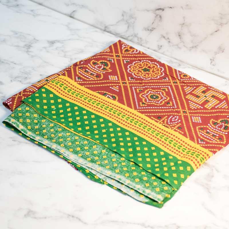 Vibrant Bandhej Pattern Cotton Chunri Dupatta