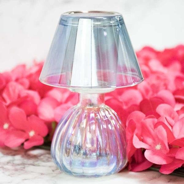 Pristine Silver Glass Candle Holder