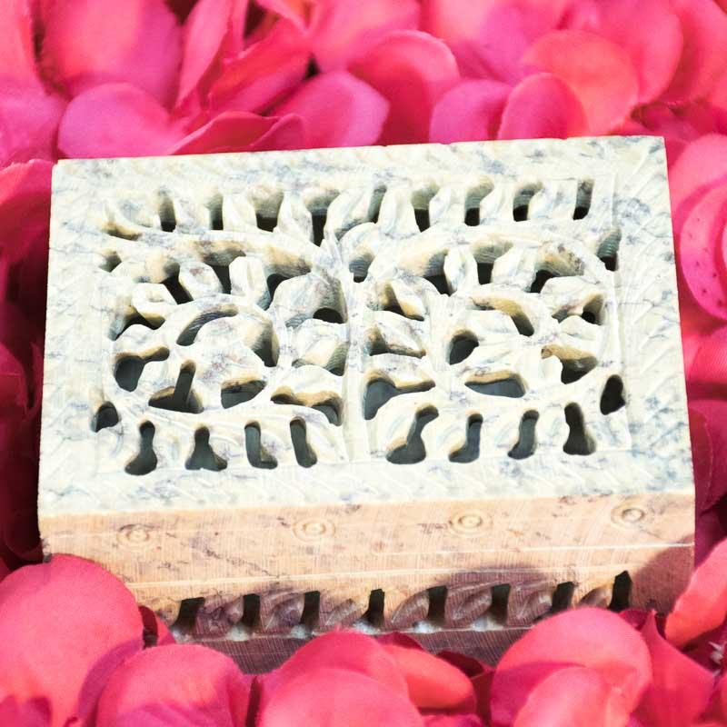 Stunning Marble Trinket Box with Lattice Work