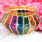 Multicolour Matki Candle Holder