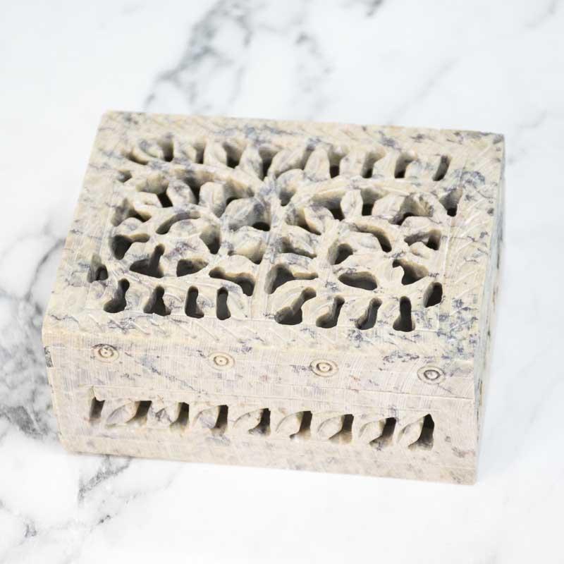 Stunning Marble Trinket Box with Lattice Work