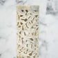 Handcrafted White Marble Leaf Motif Incense Stick Holder