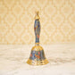 Designer Blue Peacock Brass Pooja Bell