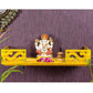 Yellow Wooden Pooja Mandir Shelf