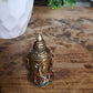 Petite Brass Buddha Incense Holder with Stone Work