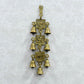 Antique Brass 7 Bells With Shubh Labh Swastik Figurine Bell
