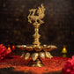Antique Brass Peacock Diya