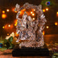 Antique Coral Peach Radha Krishna On Jhula Idols