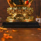 Antique Golden And White Buddha Statue Idols