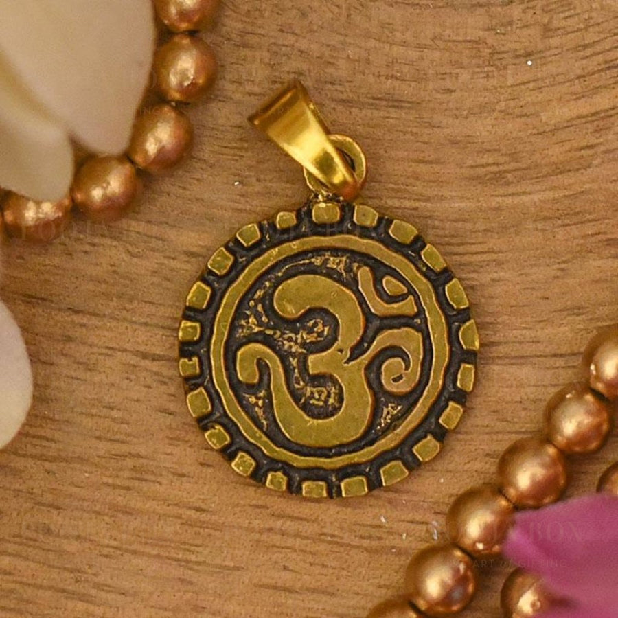 Antique Om Pendant