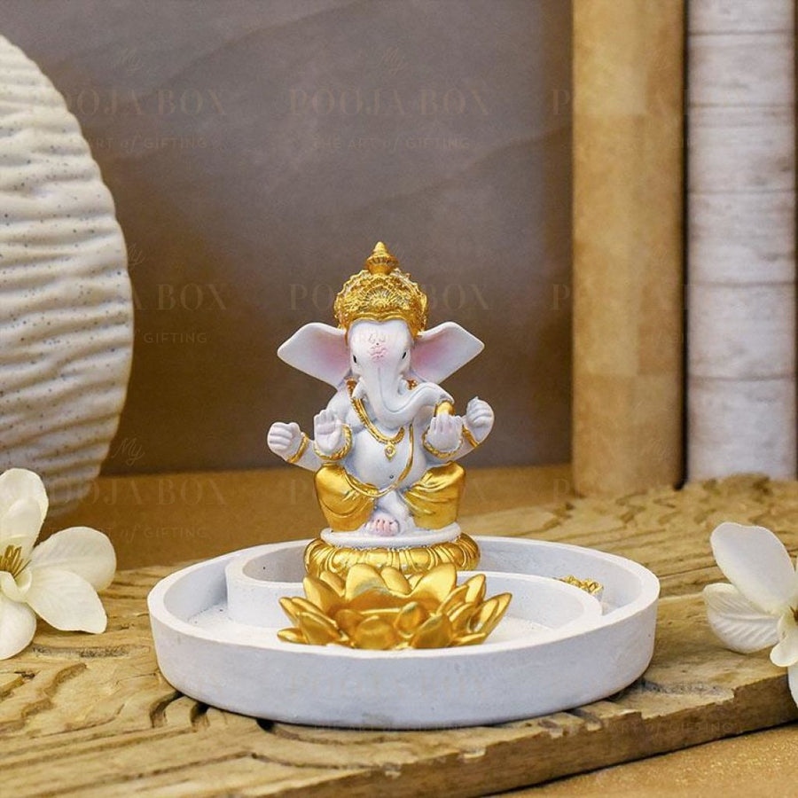 Beautiful Ganpati Incense & T-Light Holder