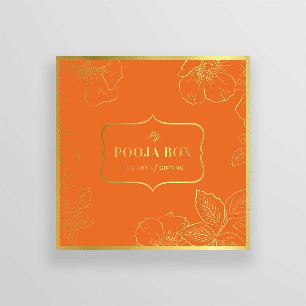 Floral Orange Large Box