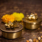 Brass Zahra Nut Case ( Set Of 2 ) Home Decor