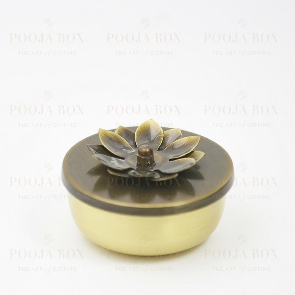 Brass Zahra Nut Case ( Set Of 2 ) Home Decor