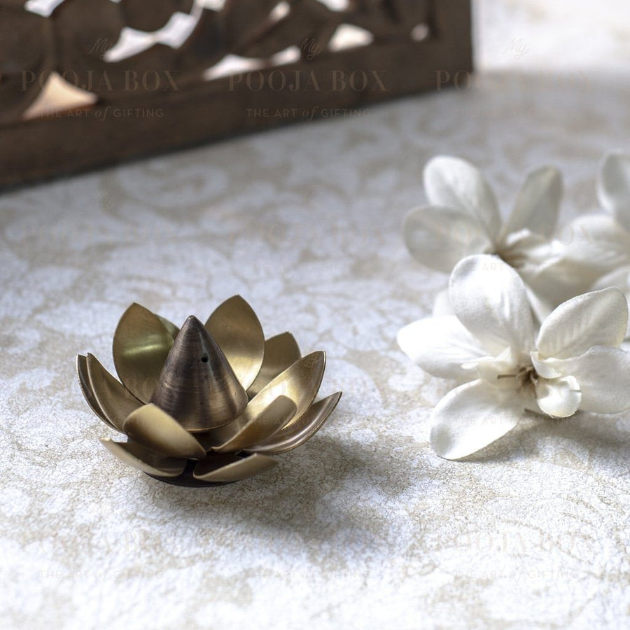 Classic Handmade Lotus Incense Stand Holder