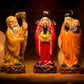 Colourful Feng Shui Fuk Luk Sau Clay Statue