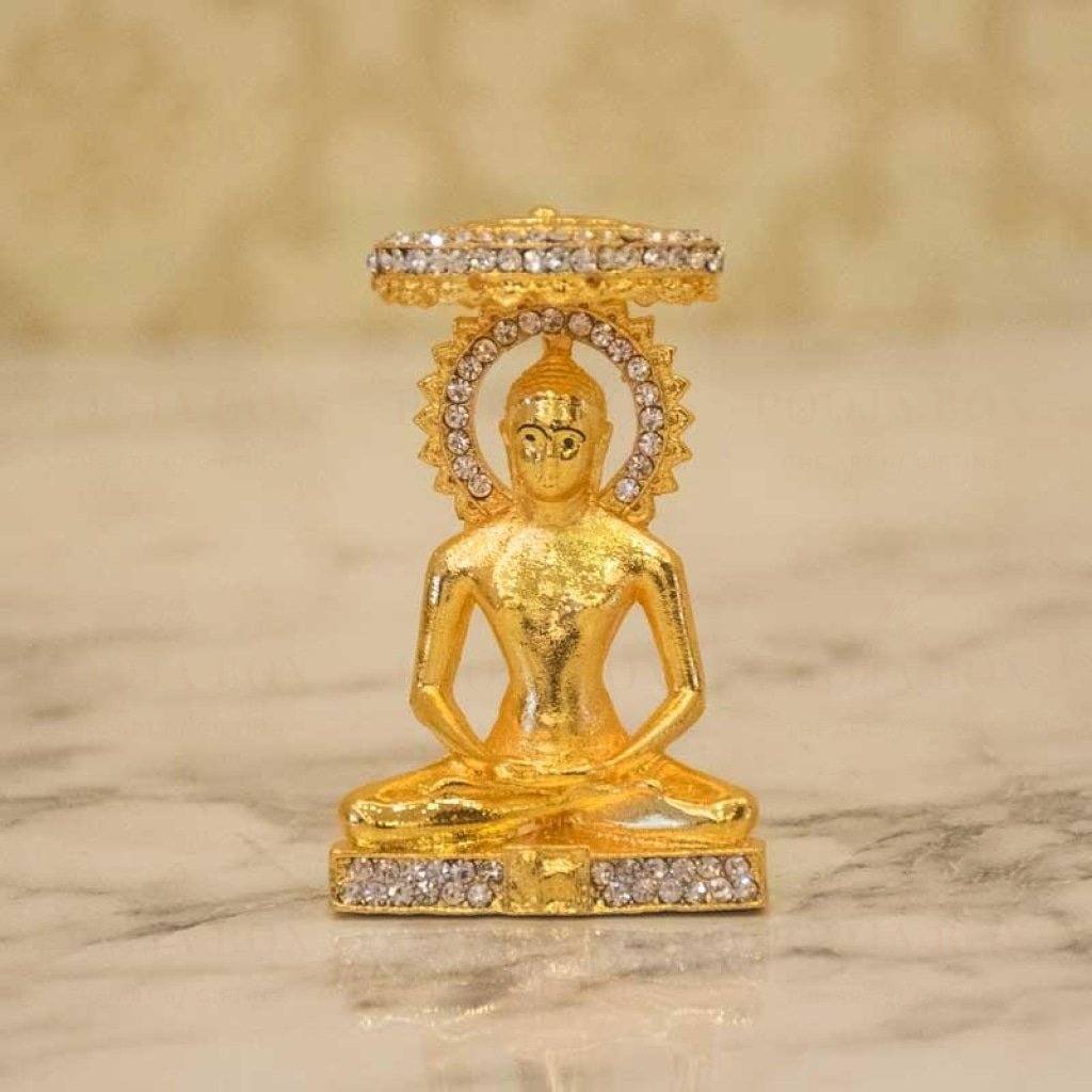 Crystal Diamond Studded Parshwanath Bhagwan Idol Idols