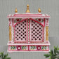 Pink Sheesham Wood Puja Mandir