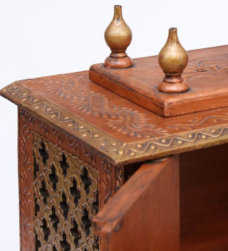 Elegant Sheesham Wood Pooja Mandir