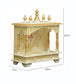 White & Gold Rajasthani Pooja Mandir