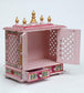 Pink Sheesham Wood Puja Mandir