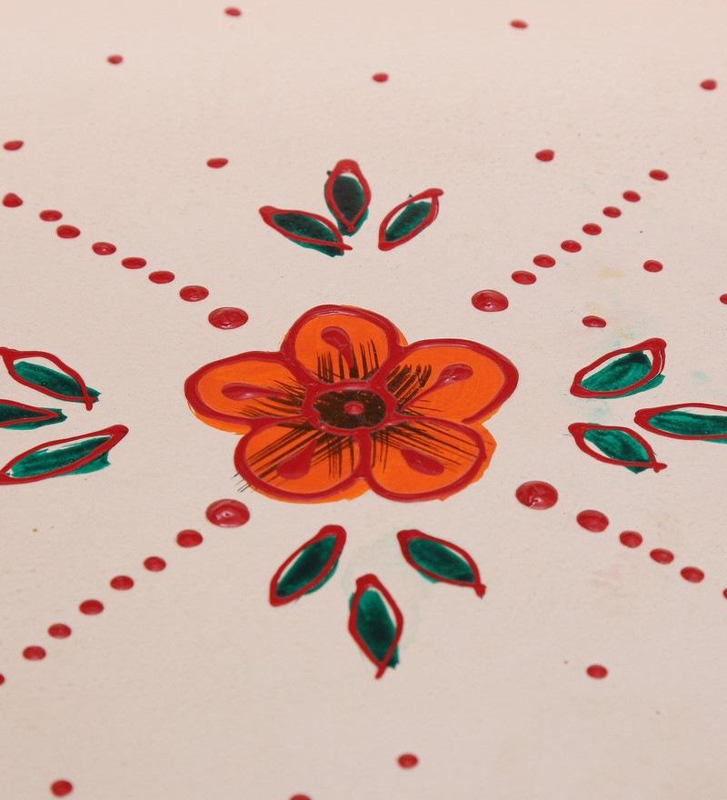 Pink Wooden Pooja Mandir Shelf/Chowki