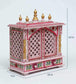 Pink Sheesham Wood Puja Mandir