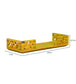Yellow Wooden Pooja Mandir Shelf