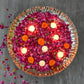 Decorative Silver Lustre Platter Urli