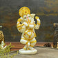 Divine Dancing Ganesha With Flute Idol