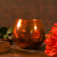 Enchanting Golden Glass Tea Light Holder Candle