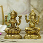 Engaging Laxmi Ganesh Brass Idol Idol