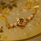 Exquisite Handcrafted 24K Gold Foil Rose Rakhi