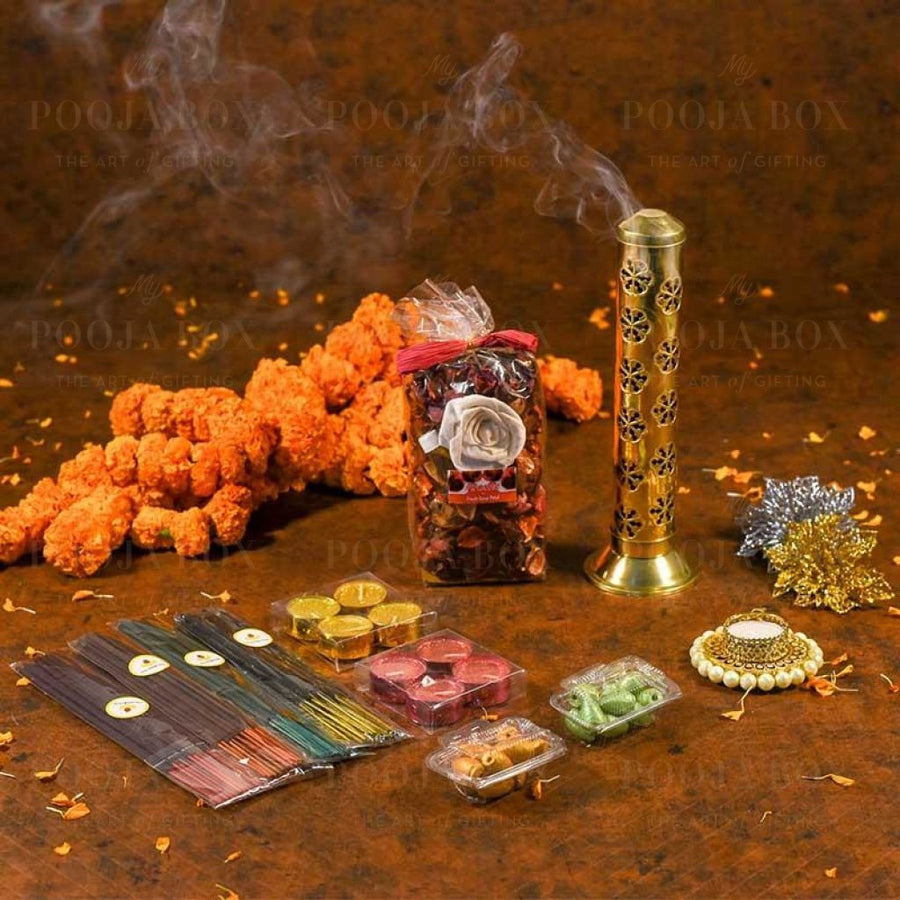 Exquisite Incense Aroma Box Pooja